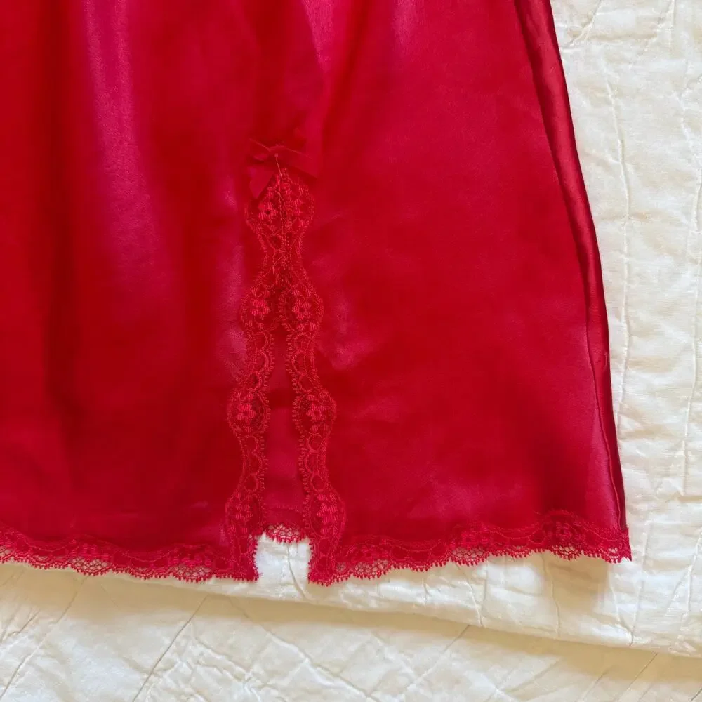 Victoria Secret red satin